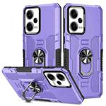 For Xiaomi Redmi Note 12 Pro 5G Global / Poco X5 Pro Ring Holder Armor Hybrid Phone Case(Purple)