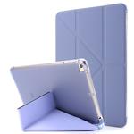 For iPad Mini 4 Airbag Deformation Horizontal Flip Leather Case with Holder (Purple)