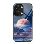 For OnePlus Ace 2V Colorful Painted Glass Phone Case(Moon Hill)