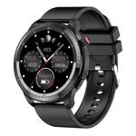 T52 1.39 inch IP67 Waterproof Silicone Band Smart Watch Supports Bluetooth Call / Blood Oxygen / Body Temperature Monitoring(Black)