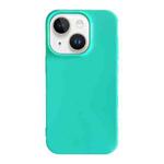 For iPhone 14 Shockproof Solid Color TPU Phone Case(Glacier Green)