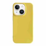 For iPhone 14 Shockproof Solid Color TPU Phone Case(Yellow)