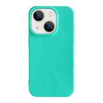 For iPhone 13 Shockproof Solid Color TPU Phone Case(Glacier Green)