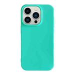 For iPhone 13 Pro Max Shockproof Solid Color TPU Phone Case(Glacier Green)