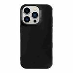 For iPhone 13 Pro Max Shockproof Solid Color TPU Phone Case(Black)