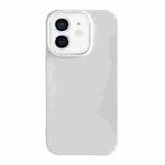 For iPhone 12 Shockproof Solid Color TPU Phone Case(White)