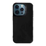 For iPhone 12 Pro Max Shockproof Solid Color TPU Phone Case(Black)