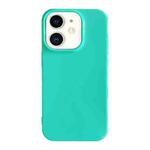 For iPhone 11 Shockproof Solid Color TPU Phone Case(Glacier Green)