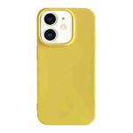 For iPhone 11 Shockproof Solid Color TPU Phone Case(Yellow)