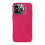 For iPhone 11 Pro Max Shockproof Solid Color TPU Phone Case(Rose Red)