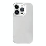 For iPhone 15 Pro Max Shockproof Solid Color TPU Phone Case(White)