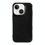 For iPhone 15 Plus Shockproof Solid Color TPU Phone Case(Black)