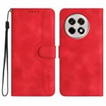 For OnePlus Ace 5 / 13R Global Heart Pattern Skin Feel Leather Phone Case(Red)