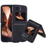 For Motorola Razr 2022 Classic Leather + PC Phone Case(Black)