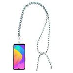 Universal Mixed Color Mobile Phone Lanyard(Black White Mint)