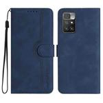 For Xiaomi Redmi 10 Heart Pattern Skin Feel Leather Phone Case(Royal Blue)