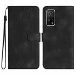 For Xiaomi Mi 10T 5G/10T Pro 5G Heart Pattern Skin Feel Leather Phone Case(Black)