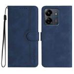 For Xiaomi Redmi 13C Heart Pattern Skin Feel Leather Phone Case(Royal Blue)