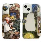 For iPhone 11 Oil Painting Pattern Mirror Leather Phone Case(Tobacco Pipe)