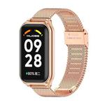 For Redmi Band 2 Mijobs Metal Shell + Milan Buckle Metal Watch Band(Rose Gold)