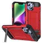 For iPhone 14 Pro Max Matte Holder Phone Case(Red)