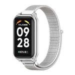 For Redmi Band 2 Mijobs Metal Shell Breathable Nylon Loop Watch Band(Sea Shell Silver)
