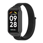 For Redmi Band 2 Mijobs Metal Shell Breathable Nylon Loop Watch Band(Black)