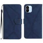 For Xiaomi Redmi A1 / A2 Stitching Embossed Leather Phone Case(Blue)