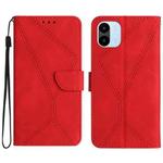 For Xiaomi Redmi A1+ / A2+ Stitching Embossed Leather Phone Case(Red)