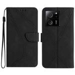 For Xiaomi 13T / 13T Pro Stitching Embossed Leather Phone Case(Black)