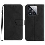 For Xiaomi 14 Stitching Embossed Leather Phone Case(Black)