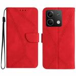 For Xiaomi Redmi Note 13 Pro 4G Global Stitching Embossed Leather Phone Case(Red)