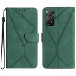 For Redmi Note 12 Pro 5G Stitching Embossed Leather Phone Case(Green)