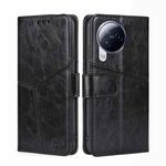 For Xiaomi Civi 3 5G Geometric Stitching Leather Phone Case(Black)