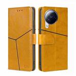 For Xiaomi Civi 3 5G Geometric Stitching Leather Phone Case(Yellow)