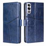 For OnePlus Ace 3V 5G Geometric Stitching Leather Phone Case(Blue)