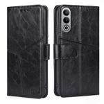 For OnePlus Nord CE4 Geometric Stitching Leather Phone Case(Black)