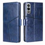 For OnePlus Nord CE4 Geometric Stitching Leather Phone Case(Blue)