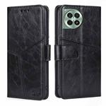 For OnePlus Ace 3 Pro 5G Geometric Stitching Leather Phone Case(Black)