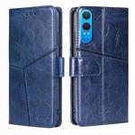 For OnePlus Nord CE 4 Lite 5G Geometric Stitching Leather Phone Case(Blue)