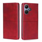 For Infinix Hot 30i 4G Cow Texture Magnetic Leather Phone Case(Red)
