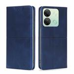 For Infinix Smart 7 HD Cow Texture Magnetic Leather Phone Case(Blue)