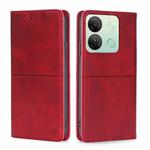 For Infinix Smart 7 HD Cow Texture Magnetic Leather Phone Case(Red)