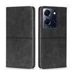 For Infinix Note 30 5G Cow Texture Magnetic Leather Phone Case(Black)