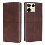 For Infinix Note 40 Pro 5G Cow Texture Magnetic Leather Phone Case(Dark Brown)