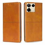 For Infinix Note 40 Pro 5G Cow Texture Magnetic Leather Phone Case(Light Brown)