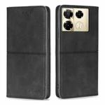 For Infinix Note 40 Pro 4G Cow Texture Magnetic Leather Phone Case(Black)