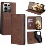 For Infinix Note 50 4G Cow Texture Magnetic Leather Phone Case(Dark Brown)
