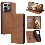 For Infinix Note 50 4G Cow Texture Magnetic Leather Phone Case(Light Brown)