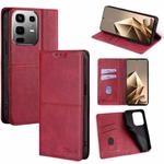 For Infinix Note 50 4G Cow Texture Magnetic Leather Phone Case(Red)